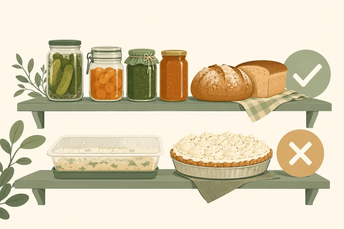 A decision tree for working out whether a food may be sold from a home kitchen